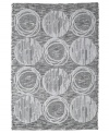 Cosmic chic. This Galaxy bath rug from Avanti is totally out of this world, featuring intricate planetary shapes in shimmering metallic silver hues.