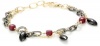 Rachel Burklund Affair of Jewels Ruby Gold-filled 2-Strand Bracelet