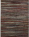 Nourison Interpretations Multicolor Stripe 7.9-Feet by 10.1-Feet Polyacrylic Area Rug