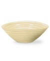 From celebrated chef and writer, Sophie Conran, comes incredibly durable dinnerware for every step of the meal, from oven to table. A ribbed texture gives this cereal bowl the charming look of traditional hand thrown pottery. Shown in white.