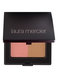 Laura Mercier Bronzing Duo is an innovative two-shade bronzer that allows you to custom blend the perfect shade for a healthy, sun-kissed look without exposing skin to the harmful effects of the sun and environment. The soft golden sheen adds additional glow to the skin. Oil-free and extremely long-wearing, Bronzing Duo contains colour pigment that blends evenly into the skin for a natural bronzed look without changing colour or fading throughout the day. Laura Mercier Bronzing Duo is an innovative two-shade bronzer that allows you to custom blend the perfect shade for a healthy, sun-kissed look without exposing skin to the harmful effects of the sun and environment. The soft golden sheen adds additional glow to the skin. Oil-free and extremely long-wearing, Bronzing Duo contains colour pigment that blends evenly into the skin for a natural bronzed look without changing colour or fading throughout the day.