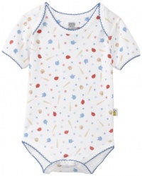 Noa Lily Baby-Boys Newborn Baseball Print Short Sleeve Bodysuit, Blue Multi-Colored, 3 Months Noa Lily Baby-Boys Newborn Baseball Print Short Sleeve Bodysuit, Blue Multi-Colored, 3 Months