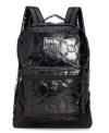 Featuring the fabulous iconic feline, this logo-embossed backpack by Hello Kitty is absolute purr-fection. Gorgeously glossy and accented with signature detailing, it's the ultimate fashionista find.