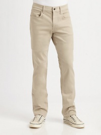 Crisp, clean wash that transitions well with any casual wardrobe, rendered in soft cotton with a hint of stretch for added comfort.Five-pocket styleInseam, about 3498% cotton/2% elastaneMachine washImported Crisp, clean wash that transitions well with any casual wardrobe, rendered in soft cotton with a hint of stretch for added comfort.Five-pocket styleInseam, about 3498% cotton/2% elastaneMachine washImported