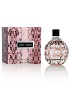 Imagine femininity, luxury and style bottled. Introducing Jimmy Choo, the fragrance. Expressing an aura of strength and beauty, glamour and confidence, it is inspired by modern women. Luminous green top notes, a heart of rich and exotic Tiger Orchid, and lingering sensual base notes of sweet toffee and Indonesian Patchouli leave a sensual memory on the skin. 