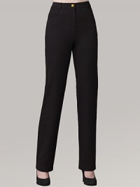 Clean-lined stretch cotton pants, in a classic fit with a traditional rise. Flat front Button and zip closure Belt loops Five-pocket style Plain back pockets with signature logo Cotton/elastene; dry clean Imported Clean-lined stretch cotton pants, in a classic fit with a traditional rise. Flat front Button and zip closure Belt loops Five-pocket style Plain back pockets with signature logo Cotton/elastene; dry clean Imported