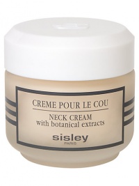 A luxurious cream specially formulated for the throat area, which is exceptionally prone to dehydration and visible signs of aging. Contains botanical extracts of Lady's Mantle and Rhatany, both known for their natural toning and tightening properties. Light texture absorbs quickly, leaving no stain or residue. Helps maintain a youthfully smooth appearance with regular use. Ideal for all skin types. 1.6 oz. Made in France. A luxurious cream specially formulated for the throat area, which is exceptionally prone to dehydration and visible signs of aging. Contains botanical extracts of Lady's Mantle and Rhatany, both known for their natural toning and tightening properties. Light texture absorbs quickly, leaving no stain or residue. Helps maintain a youthfully smooth appearance with regular use. Ideal for all skin types. 1.6 oz. Made in France.