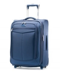 Ready, set, jet! Fly through terminals and checkpoints on two easy-glide wheels and padded top carry handles that put comfort and carrying convenience into your hands. A fully-featured interior reveals a Wetpak™ to sort out clean and dirty clothes, along with multiple pockets to keep you organized when you travel. 10-year warranty. Ready, set, jet! Fly through terminals and checkpoints on two easy-glide wheels and padded top carry handles that put comfort and carrying convenience into your hands. A fully-featured interior reveals a Wetpak™ to sort out clean and dirty clothes, along with multiple pockets to keep you organized when you travel. 10-year warranty.