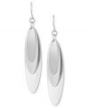 Layers of style take shape in Robert Lee Morris' set of drop earrings, crafted from silver-tone mixed metal. The earrings are an elegant touch for a night out. Approximate drop: 2-1/4 inches.