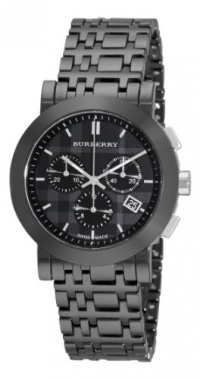 Burberry Women's BU1771 Ceramic Black Chronograph Dial Watch