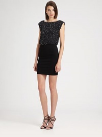 A beaded blouson bodice adds a festive edge to this timeless, party-perfect style.Jewel necklineSleevelessBeaded blouson bodiceFitted skirtConcealed back zipFully linedAbout 24 from natural waistDry cleanImportedModel shown is 5'11 (180cm) wearing US size 4.This style runs true to size. We recommend ordering your usual size for a standard fit. A beaded blouson bodice adds a festive edge to this timeless, party-perfect style.Jewel necklineSleevelessBeaded blouson bodiceFitted skirtConcealed back zipFully linedAbout 24 from natural waistDry cleanImportedModel shown is 5'11 (180cm) wearing US size 4.This style runs true to size. We recommend ordering your usual size for a standard fit.