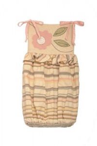 Cotton Tale Designs Blossom Diaper Stacker, Pink/Brown Cotton Tale Designs Blossom Diaper Stacker, Pink/Brown
