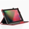 Blurex Ultra-Slim Case for Google Nexus 7 inch Tablet -- With built in Multi-Angle Stand (RED) + Premium Screen Protector Film