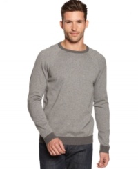 Stripes on this Alfani BLACK sweater add a timeless touch to any cool-weather outfit. Stripes on this Alfani BLACK sweater add a timeless touch to any cool-weather outfit.