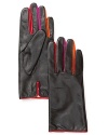 Hands-on color, these kate spade leather gloves put your fingers at the center of the colorblocking trend.