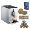 Jura ENA Micro 9 One Touch Automatic Coffee Center Bundle - Includes, Set Of 6 Espresso Cups & Saucers and 3 Pack of Capresso Cleaning Solution