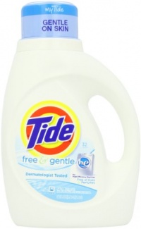 Tide Free and Gentle High Efficiency Unscented Detergent, 50 Ounce (Pack of 2) Tide Free and Gentle High Efficiency Unscented Detergent, 50 Ounce (Pack of 2)