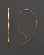 Elegant hoop earrings in 14K yellow gold from Lana.