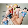 SODIAL- 6 Pc Soft Plush My family Finger Puppet Set Includes Grandma Granddad Sister Brother Mom Dad