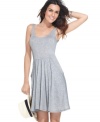A simple yet stylish swimsuit cover up, lounge pool or beachside in this J Valdi A-line dress!
