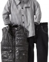 Calvin Klein Boys 2-7 Vest Set, Assorted, 3T