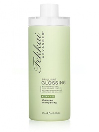 This shine release shampoo bathes hair with encapsulated spheres of olive oil all day long to keep locks lustrous. 