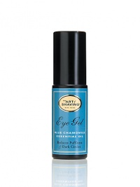 The Eye Gel is formulated with Blue Chamomile essential oil, a rare and precious essential oil that contains azulene, a natural anti-inflammatory that soothes and relieves puffiness. Horse chestnut extract reduces dark circles under the eye, while red marine algae hydrates the skin and minimizes the appearance of fine lines. Olive and jojoba oils moisturize and restore the skin's elasticity. 0.5 oz. The Eye Gel is formulated with Blue Chamomile essential oil, a rare and precious essential oil that contains azulene, a natural anti-inflammatory that soothes and relieves puffiness. Horse chestnut extract reduces dark circles under the eye, while red marine algae hydrates the skin and minimizes the appearance of fine lines. Olive and jojoba oils moisturize and restore the skin's elasticity. 0.5 oz.