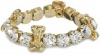 Betsey Johnson Iconic Seasonal Essentials Bow and Crystal Stretch Bracelet