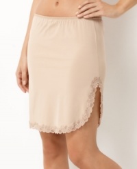 Add a smooth layer of modesty with this pretty microfiber half slip by Jones New York. Style #611418 Add a smooth layer of modesty with this pretty microfiber half slip by Jones New York. Style #611418