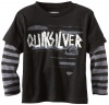 Quiksilver Boys 2-7 Regulator Kids Twofer Shirt, Black Stripe, Small