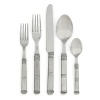 Isabella, Arte Italicas most popular flatware line, is stunning on any table. This collection is made from 18/10 stainless steel and paired with the highest quality, pewter handles. Like all Arte Italica flatware, Isabella is handmade in Italy.Dishwasher safe on the low-heat setting, please