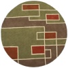 Structure Labyrinth Rug Rug Size: Round 6'