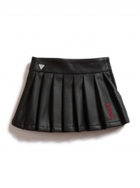 GUESS Kids Girls Pleated Pleather Skirt, BLACK (5) GUESS Kids Girls Pleated Pleather Skirt, BLACK (5)