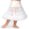 I.C. Collections Girls White Bouffant Half Slip Petticoat - Tea Length, Size 3T