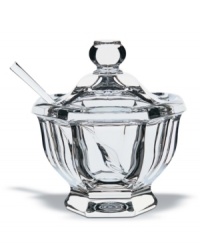 Juicy jams, sweet confits, marvelous marmalades and succulent honeys are all presented with charming flair in the classic Baccarat Jam Jar Collection. This beautiful, handmade piece includes a spoon. Terrific for serving sugars and fine sea salts as well. Juicy jams, sweet confits, marvelous marmalades and succulent honeys are all presented with charming flair in the classic Baccarat Jam Jar Collection. This beautiful, handmade piece includes a spoon. Terrific for serving sugars and fine sea salts as well.
