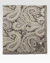 Subtle jacquard in an elegant paisley pattern finishes this modern throw rendered in fine Italian wool.59 x 71WoolDry cleanMade in Italy