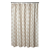 This shower curtain is fashioned with a geometric pattern in a vibrant print. This shower curtain is fashioned with a geometric pattern in a vibrant print.