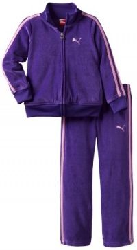 Puma - Kids Girls 2-6X Velour Set, Princes Purple, 5 Puma - Kids Girls 2-6X Velour Set, Princes Purple, 5