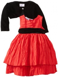 Blueberi Boulevard Baby Girls Infant Crinkle Taffeta Dress, Red, 18 Months Blueberi Boulevard Baby Girls Infant Crinkle Taffeta Dress, Red, 18 Months