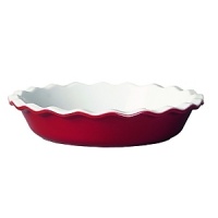 9 Pie Dish by Emile Henry. This dish can be used for cooking and baking.