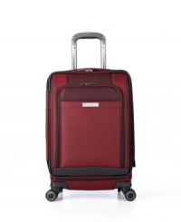 Keep calm & carry on in luxury. This smart sidekick is the perfect take-along for short trips or quick jet-aways. A sleek exterior opens to reveal a perfectly-sized interior with smart sleeve and ample space for all of the essentials. Keep calm & carry on in luxury. This smart sidekick is the perfect take-along for short trips or quick jet-aways. A sleek exterior opens to reveal a perfectly-sized interior with smart sleeve and ample space for all of the essentials.