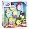 Fisher-Price Little People Disney Princess Figures: Cinderella, Ariel, Rapunzel, Tiana, Belle, Snow White, & Aurora