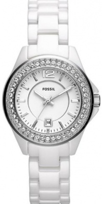 Fossil Riley Mini Ceramic Watch - White Fossil Riley Mini Ceramic Watch - White