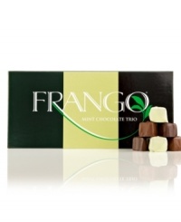Keep your taste buds on their toes with this minty mix-up. Since 1918, Frango has been cooking up batches of savory, yet refreshingly melt-in-your-mouth mint chocolate. Make these decadent chocolates an after-dinner fixture in your home or surprise somebody with a gift of Frango's top-selling treat today! Keep your taste buds on their toes with this minty mix-up. Since 1918, Frango has been cooking up batches of savory, yet refreshingly melt-in-your-mouth mint chocolate. Make these decadent chocolates an after-dinner fixture in your home or surprise somebody with a gift of Frango's top-selling treat today!