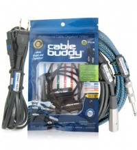 Cable Buddy® 5-pack, Black - Cable Organizer Ties with Color ID Labels Cable Buddy® 5-pack, Black - Cable Organizer Ties with Color ID Labels