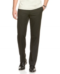 Ever-versatile, these Calvin Klein straight-fit pants will be a staple in your wardrobe for years to come. Ever-versatile, these Calvin Klein straight-fit pants will be a staple in your wardrobe for years to come.