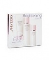 Shiseido White Lucent Brightening 1-2-3 Set Cleansing Foam 2.8oz + Balancing Softener Enriched 3.3oz + Protective Emulsion SPF 15 1oz