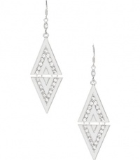 G by GUESS Silver-Tone Enamel and Rhinestone Triang, SILVER G by GUESS Silver-Tone Enamel and Rhinestone Triang, SILVER
