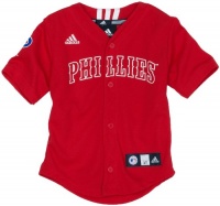 MLB Infant/Toddler Boys' Philadelphia Phillies Screen Print Baseball Jersey, Red, Large MLB Infant/Toddler Boys' Philadelphia Phillies Screen Print Baseball Jersey, Red, Large