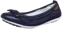 Geox Piuma14 Ballerina Flat (Toddler/Little Kid/Big Kid),Navy,27 EU(10 M US Toddler)